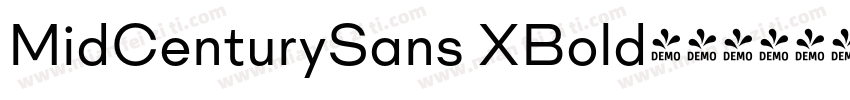 MidCenturySans XBold字体转换